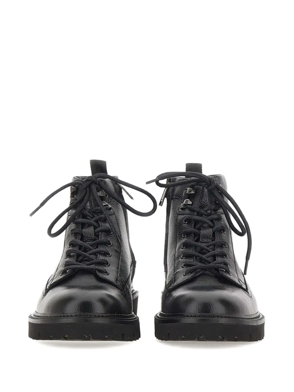 Hugo Boss Julyo Halb Leather Boots In Black