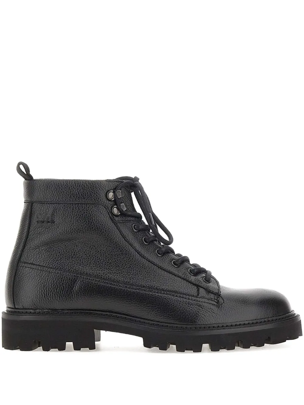 Hugo Boss Julyo Halb Leather Boots In Black