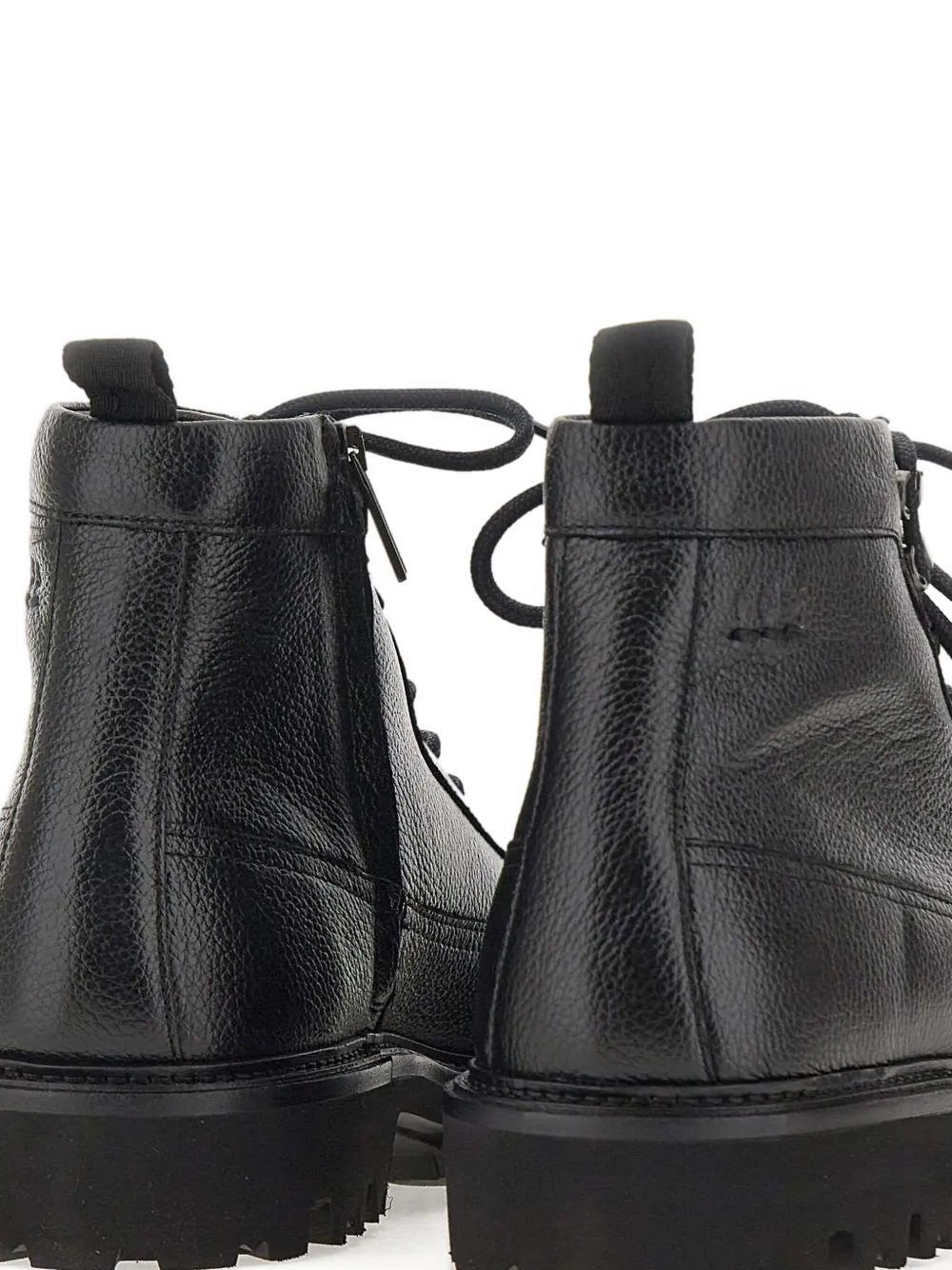 Hugo Boss Julyo Halb Leather Boots In Black