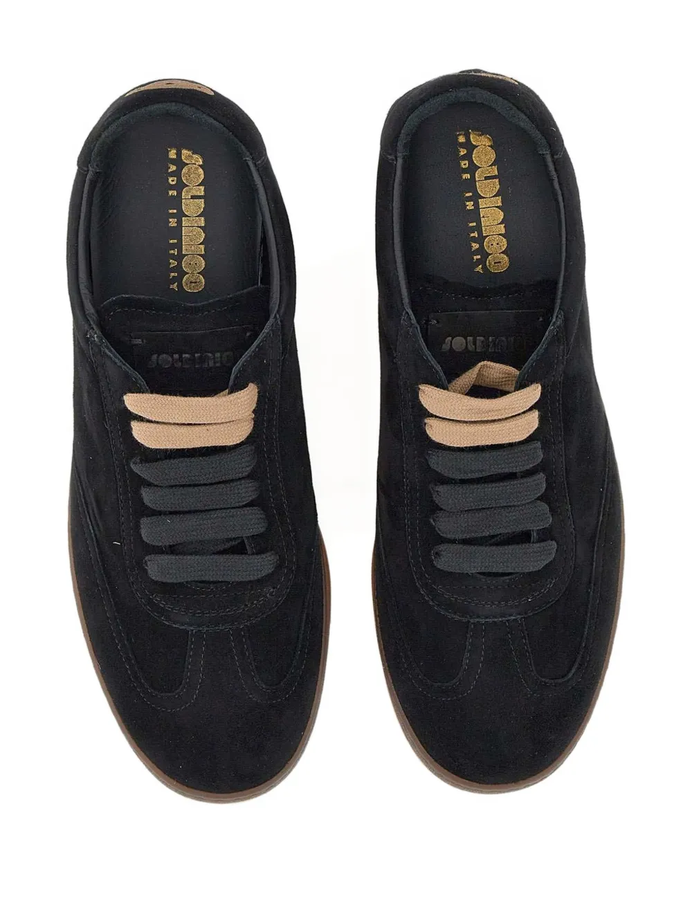 Soldini80 Akira Amalfi Lace-up Sneakers In Black