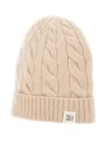 Peuterey Annecy cable-knit beanie hat - Neutrals