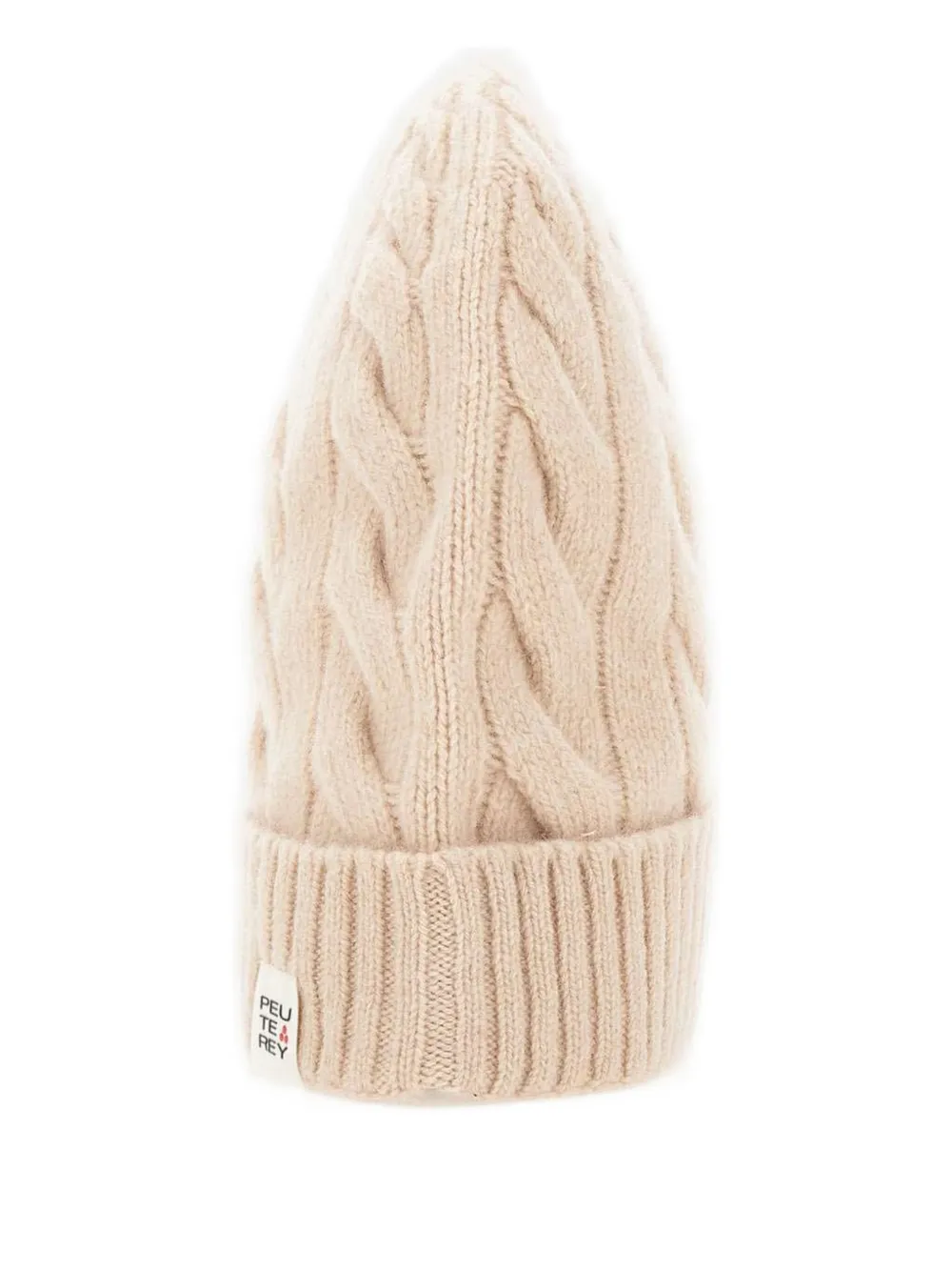 Peuterey Annecy kabelgebreide muts Beige