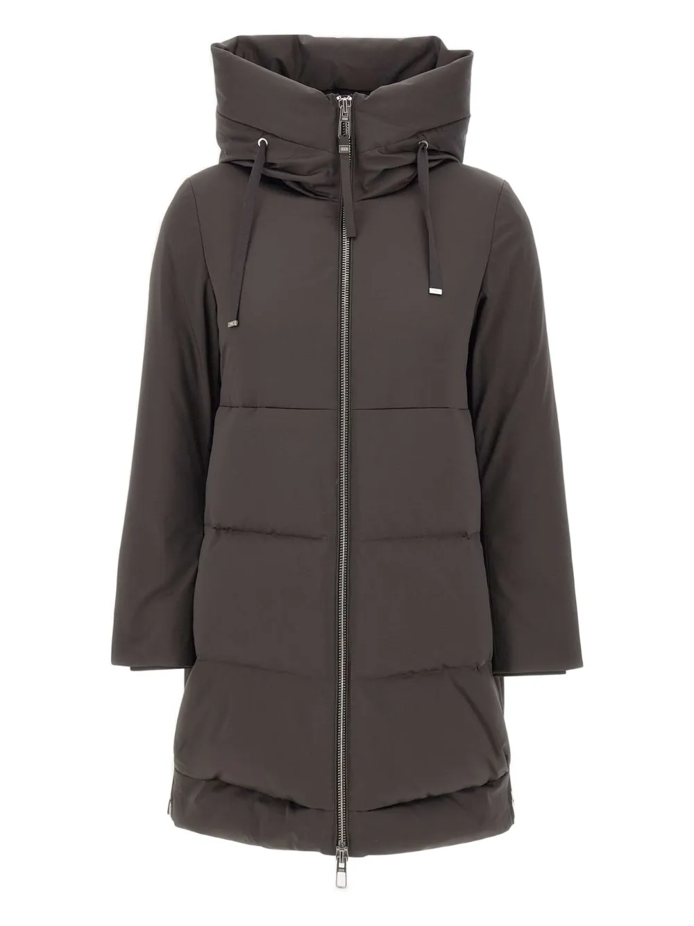 Duno hooded zip-fastening coat | Brown | Image 1