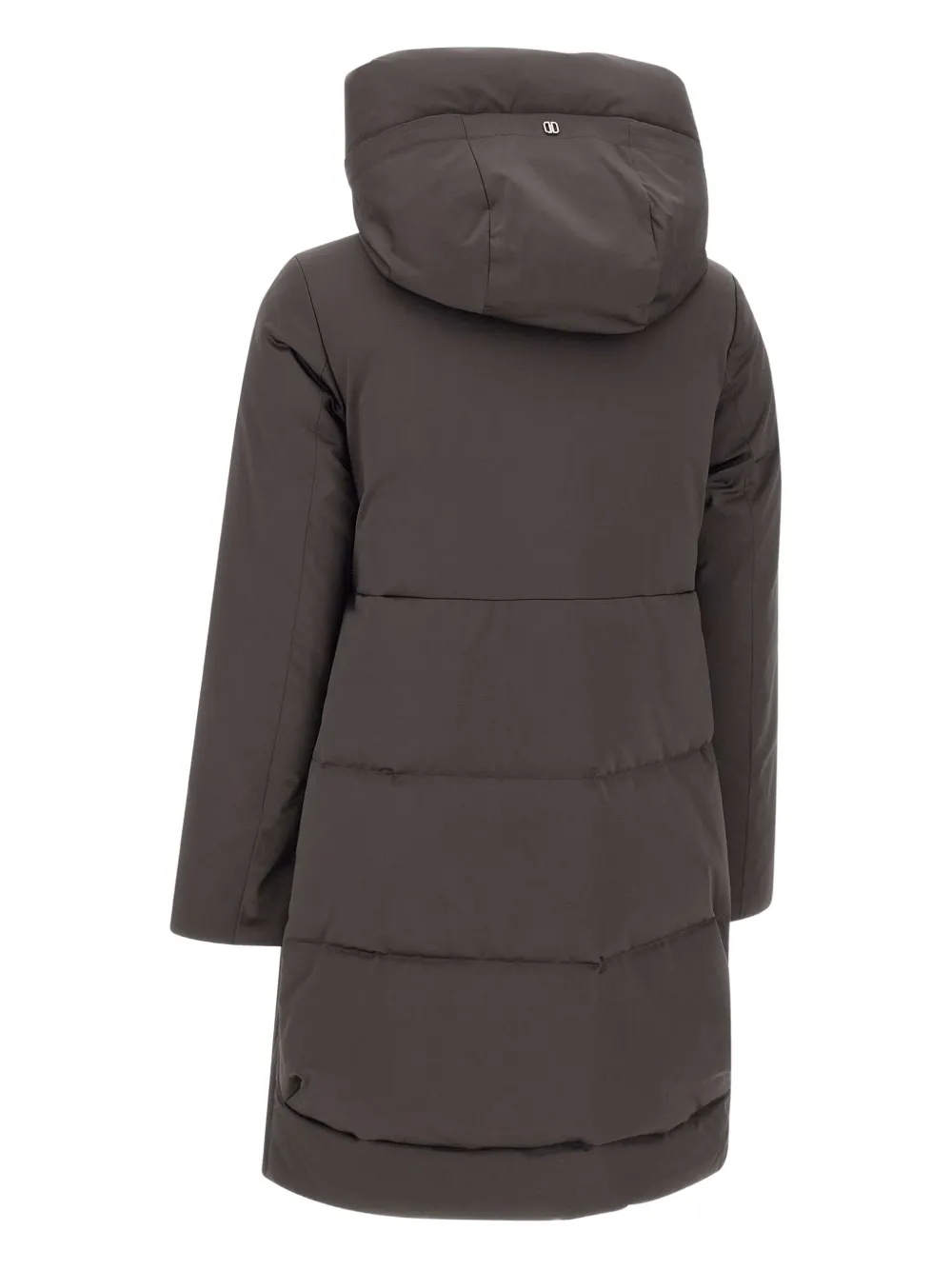 Duno Hooded Zip-fastening Coat In Brown