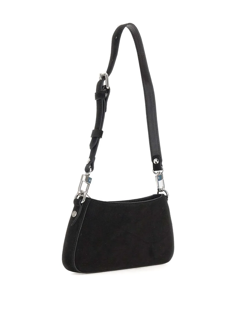 Vivienne Westwood Tasha Shoulder Phone Bag Leather Black In Black