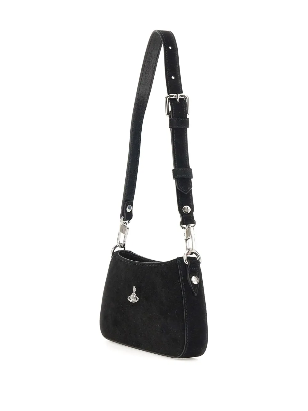 Vivienne Westwood Tasha leather shoulder bag - Zwart