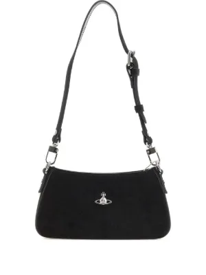 Vivienne Westwood Tasha logo-detail Shoulder Bag | Black | FARFETCH