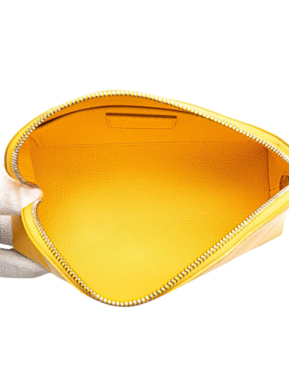 Pre-owned Louis Vuitton 2010-2025 Epi Cosmetic Pouch In Yellow
