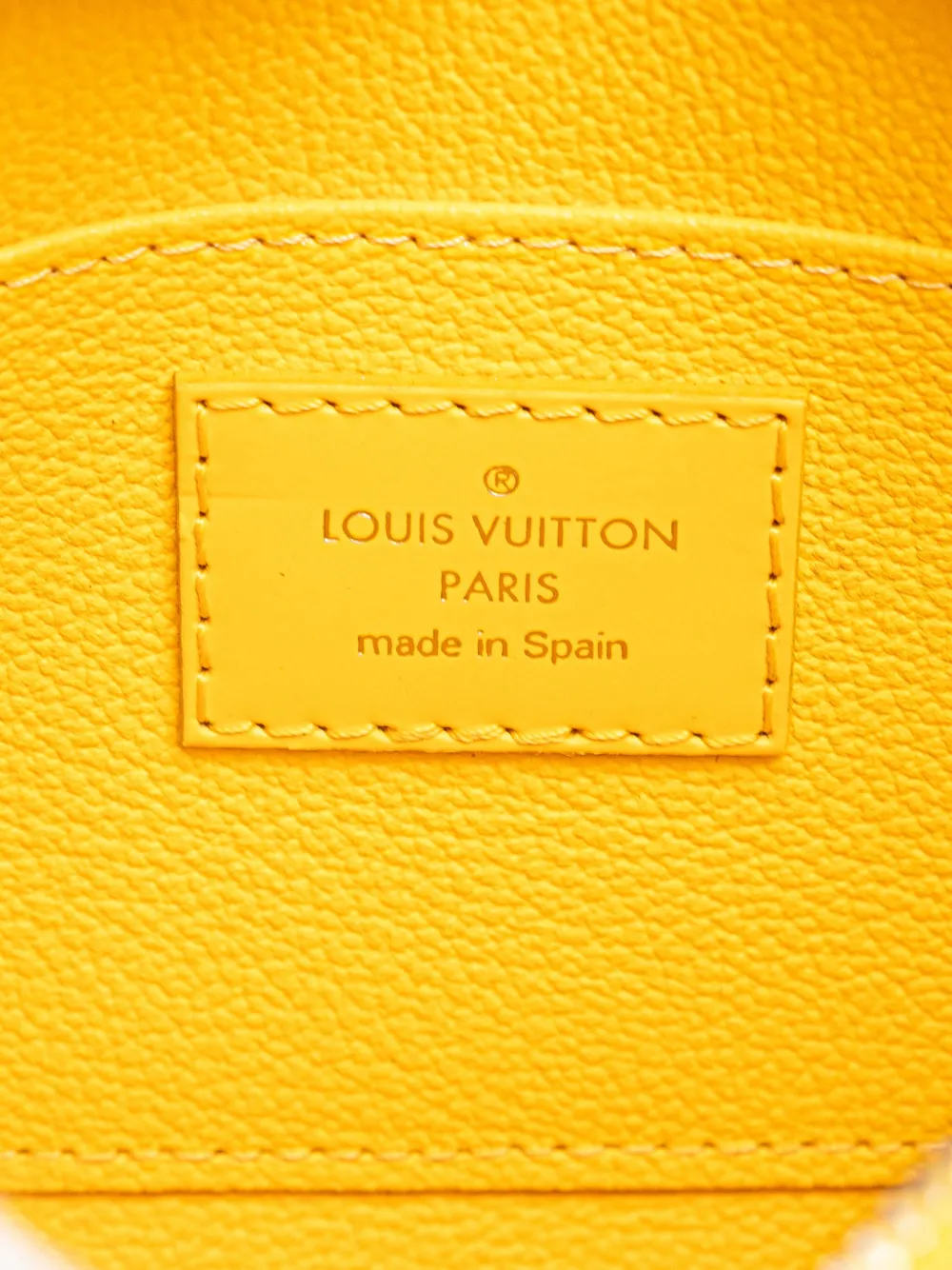 Pre-owned Louis Vuitton 2010-2025 Epi Cosmetic Pouch In Yellow