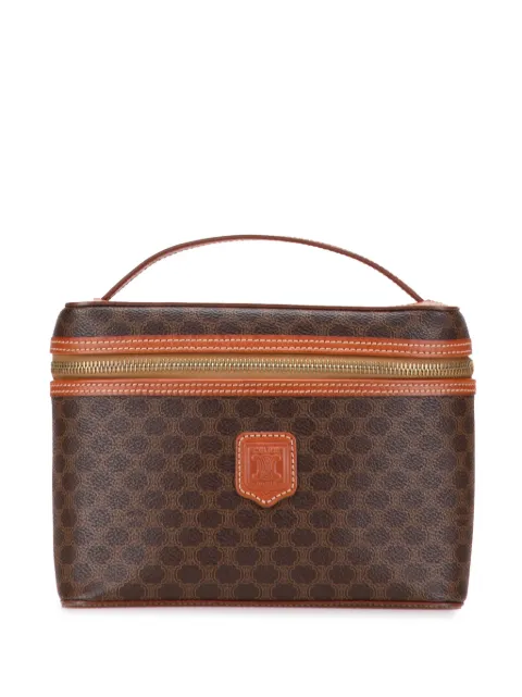 Celine Pre-Owned 1999 Macadam Coated Canvas vanity bag