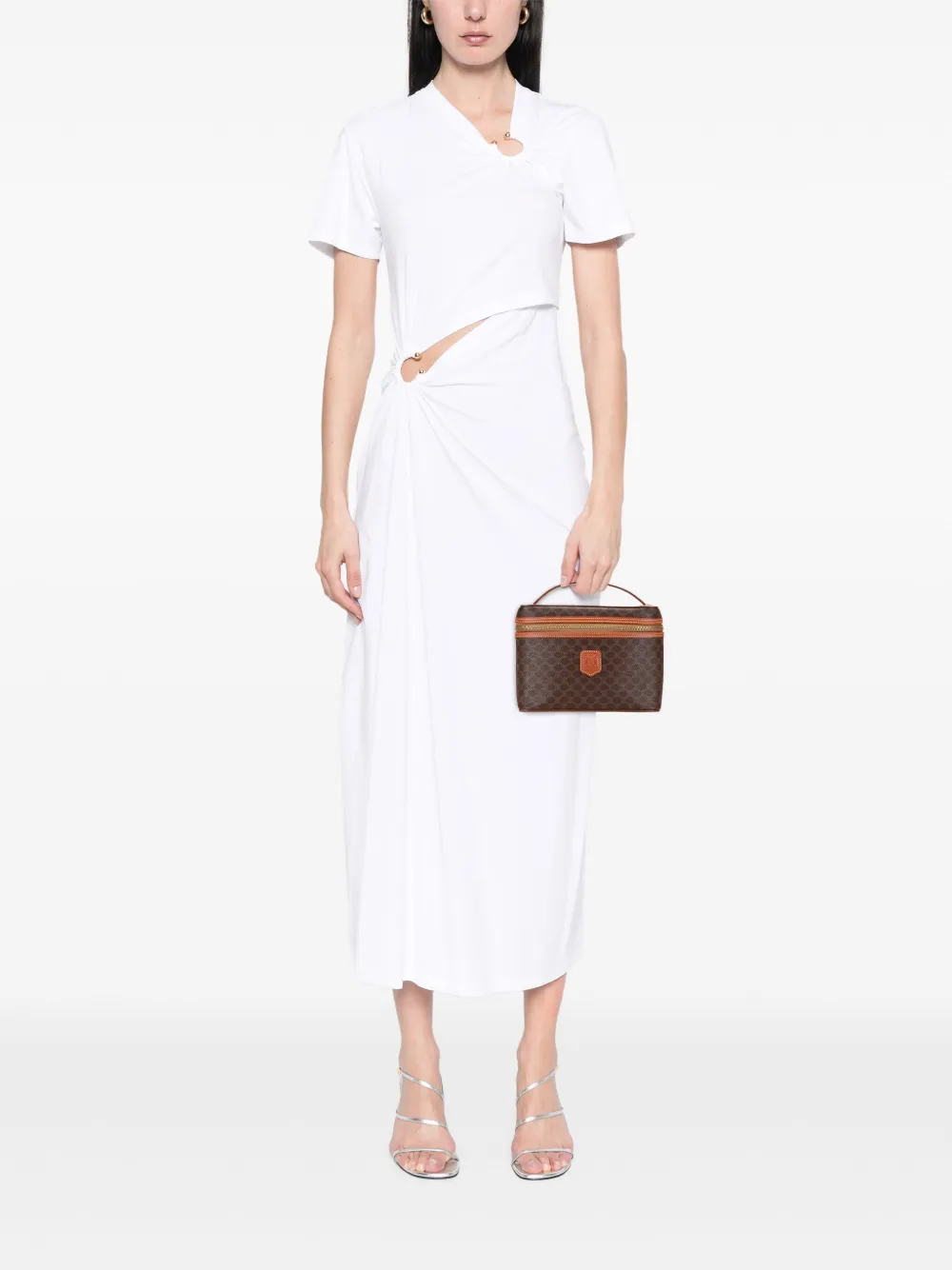 Celine Pre-Owned 1999 Macadam Coated Canvas vanity bag | Pre-Owned | Image 2