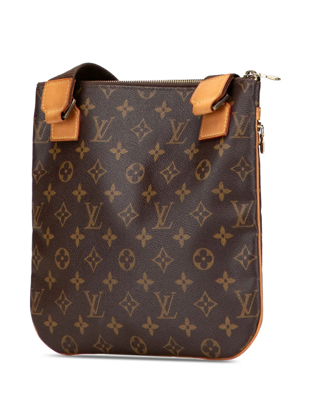 Pre-owned Louis Vuitton 2006 Monogram Bosphore Pochette Crossbody Bag In Brown