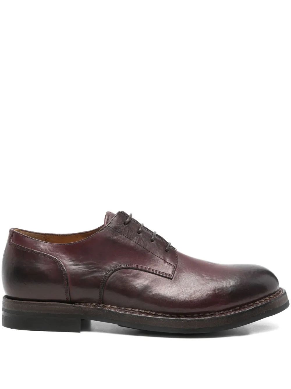 Silvano Sassetti Leren derby schoenen Bruin