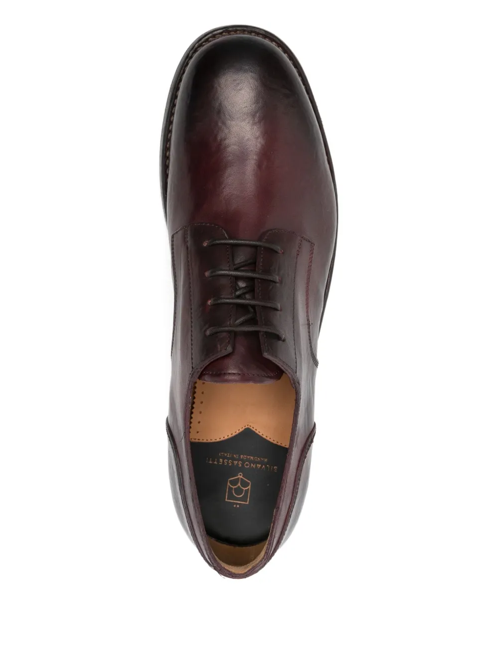 Silvano Sassetti Leren derby schoenen Bruin