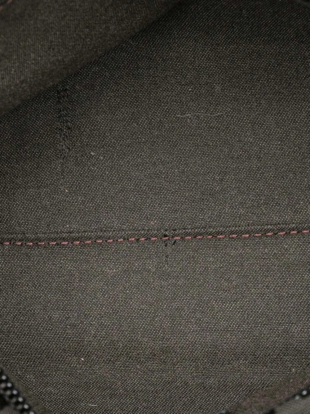 Pre-owned Fendi 2010-2025 Mini Zucchino Canvas Handbag In Black