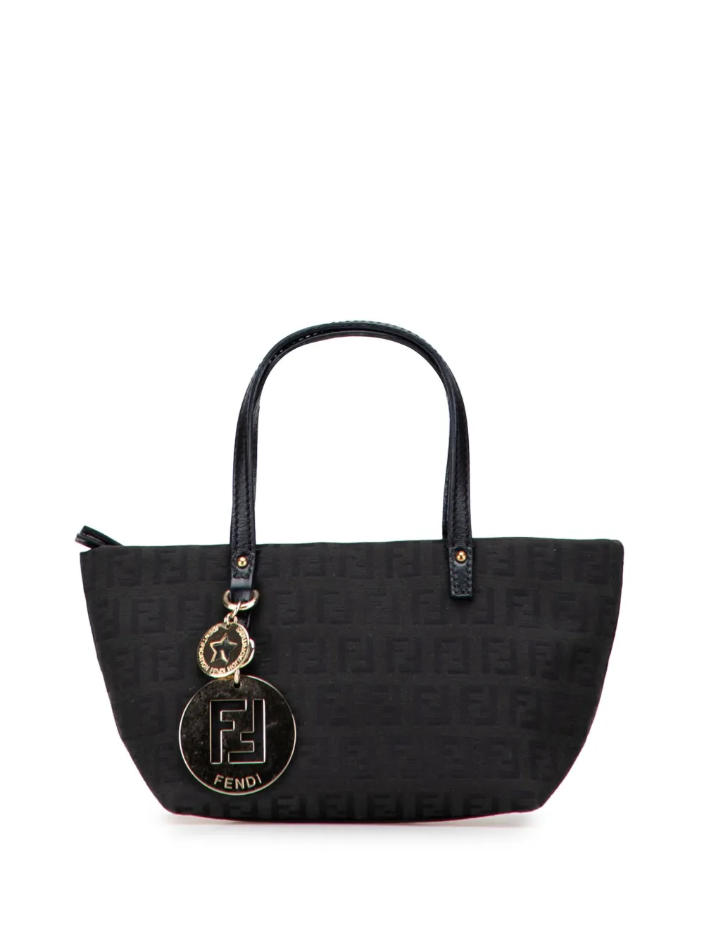 Fendi Pre-Owned 2010-2025 Mini Zucchino Canvas handbag - ブラック Fendi Pre-Owned 2010-2025 Mini Zucchino Canvas handbag - ブラック