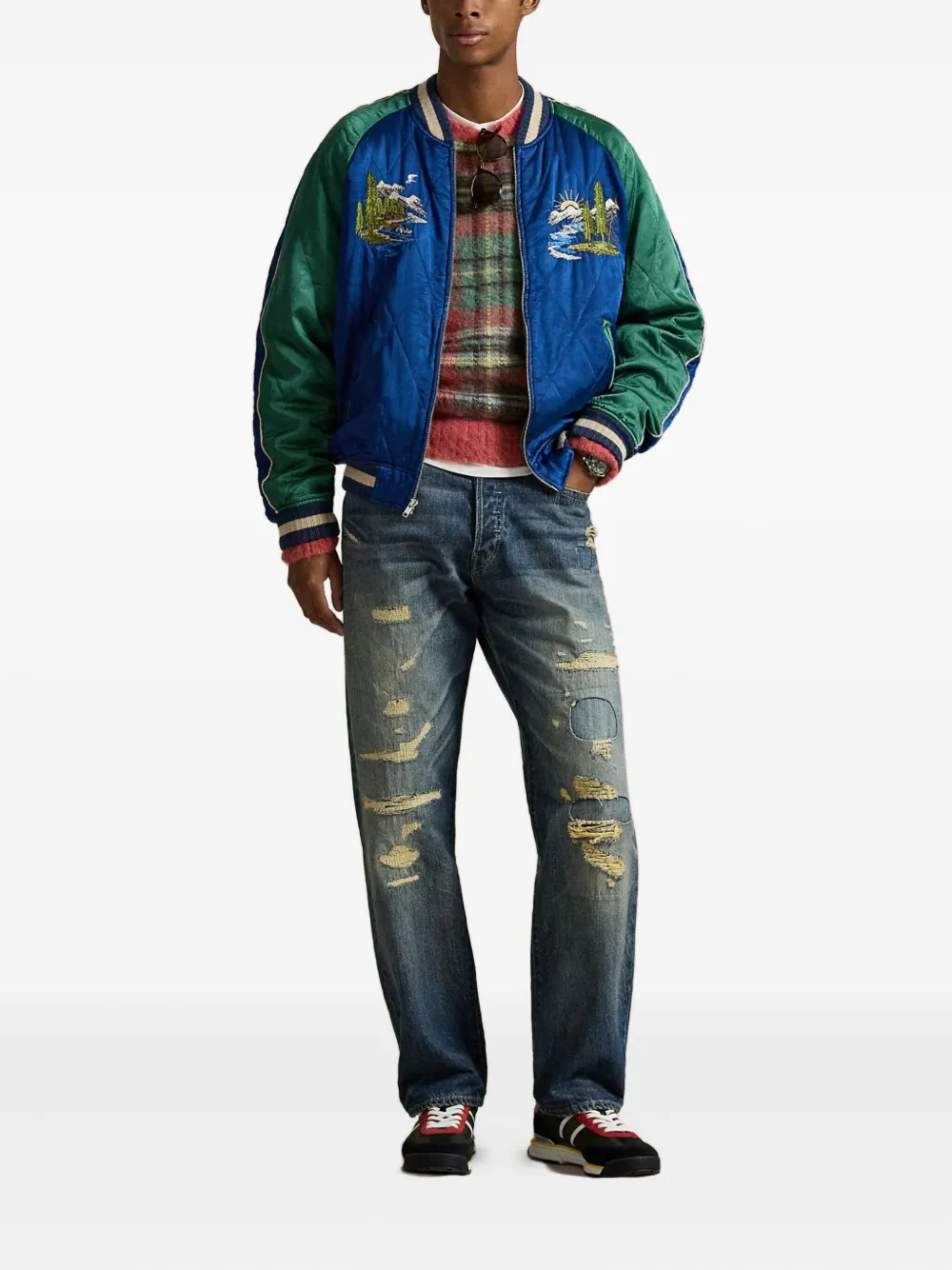 Polo Ralph Lauren embroidered quilted jacket | Bomber Jackets | Image 2
