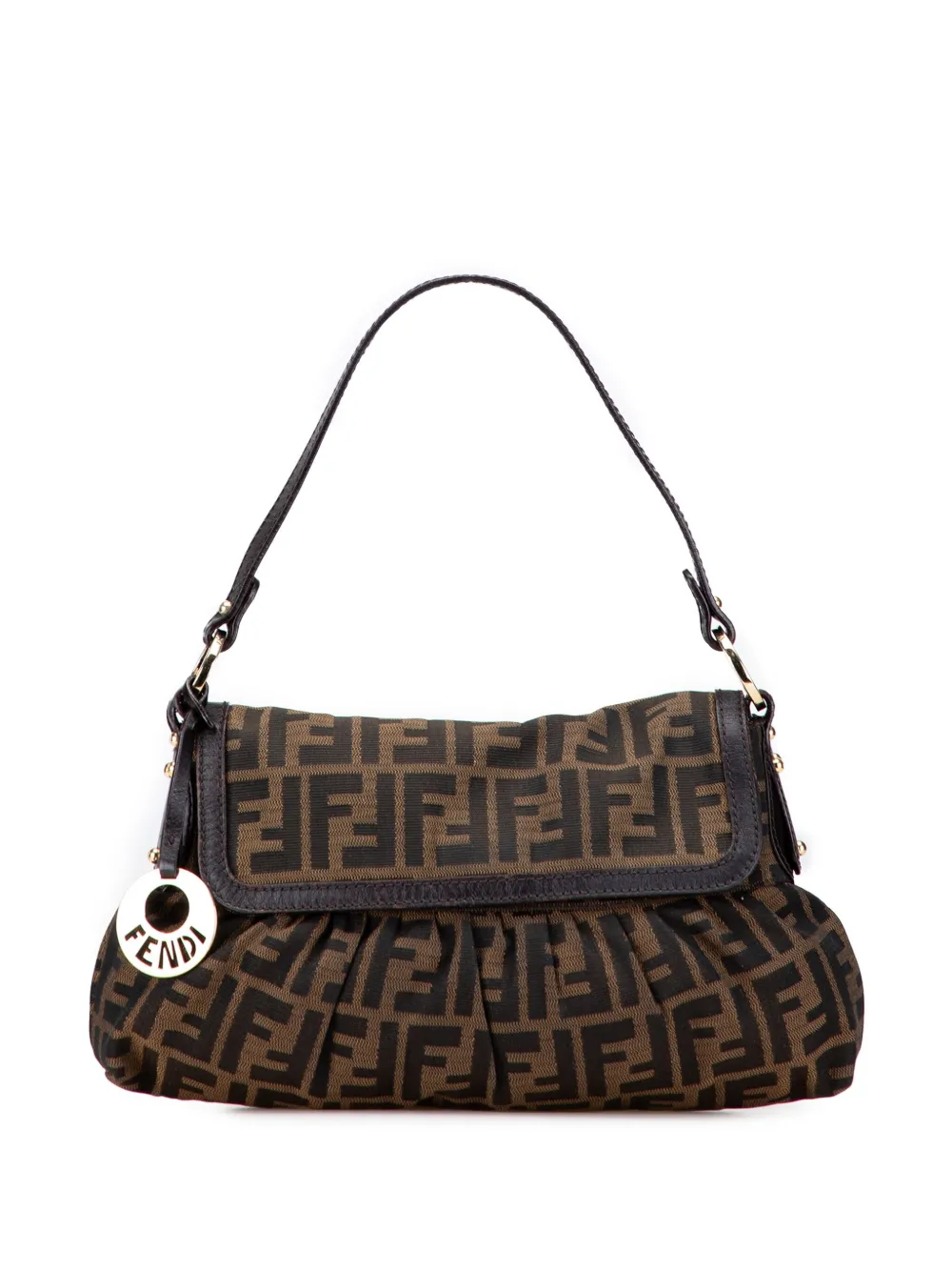 Fendi Pre-Owned 2000-2010 Small Zucca Canvas Chef Flap shoulder bag - Fendi Pre-Owned 2000-2010 Small Zucca Canvas Chef Flap shoulder bag -