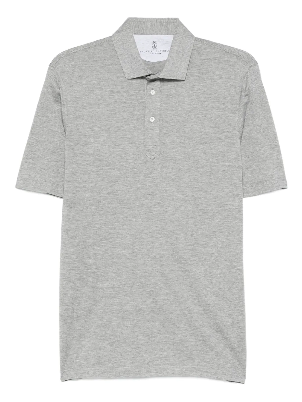 Brunello Cucinelli playera tipo polo con botones | gris | Image 1