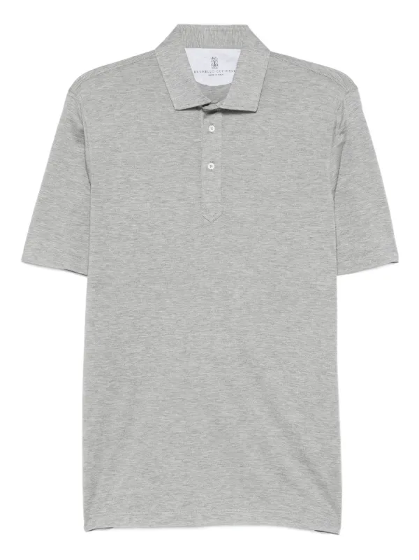 Brunello Cucinelli ボタン ポロシャツ | グレー | FARFETCH JP