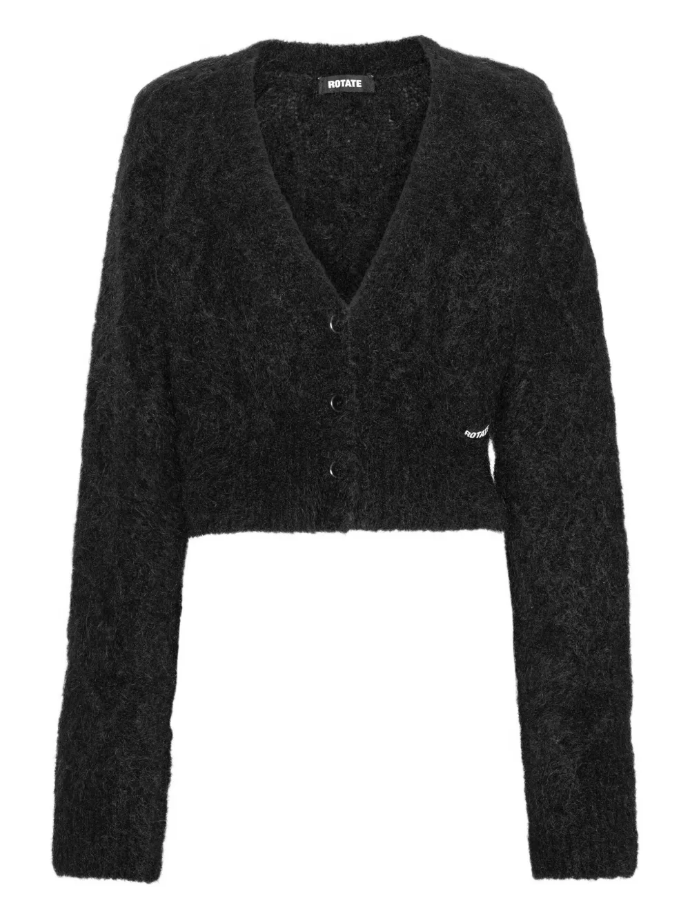 Rotate Birger Christensen V-neck Cardigan In Black