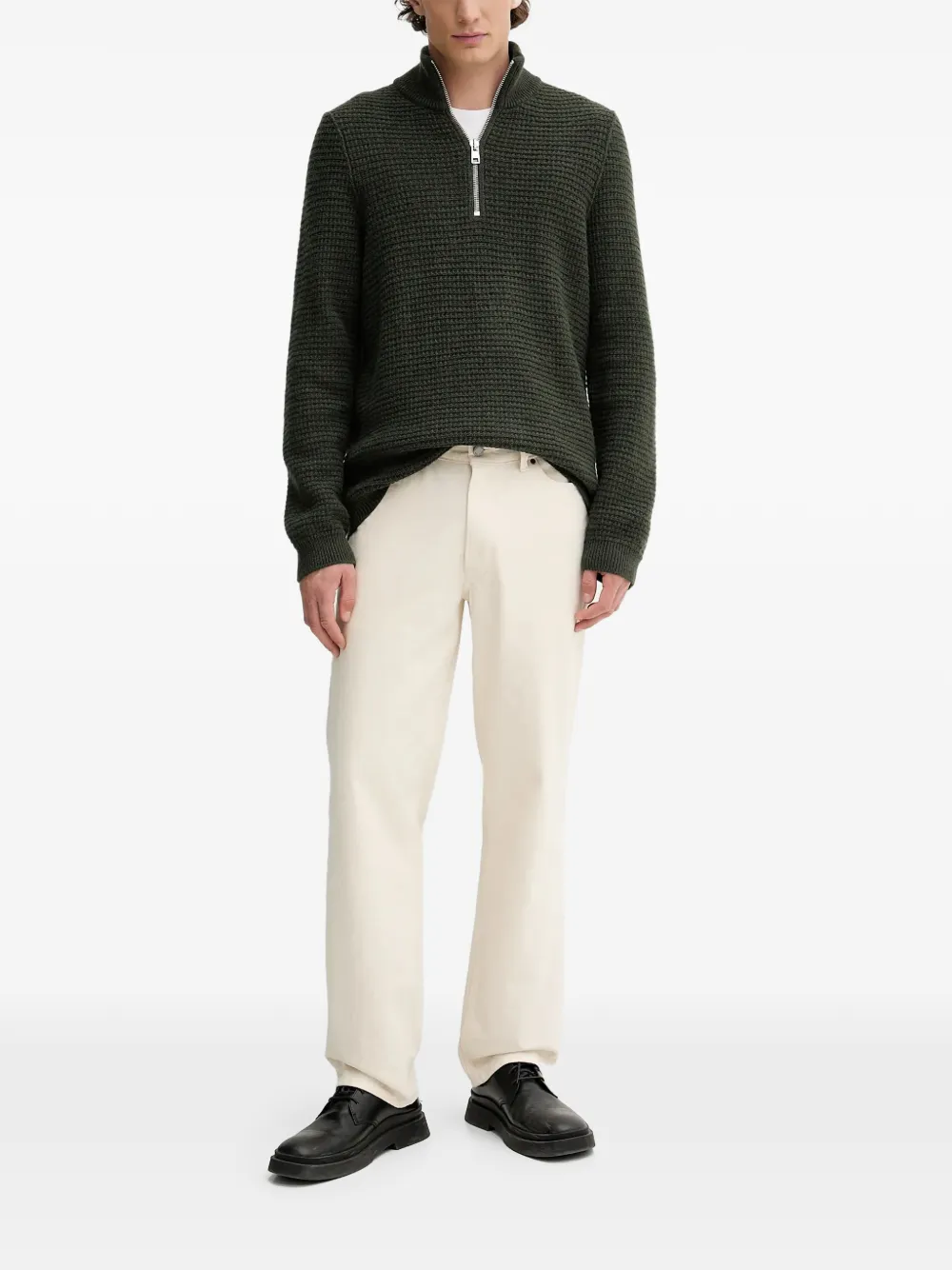 Marc O'Polo zip textured sweater | Pulls | Image 2