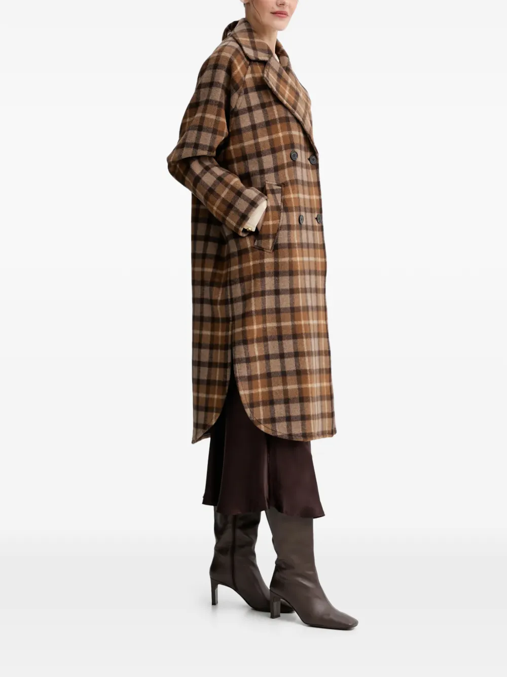  Marc O'polo Double-breasted Coat - Brown 