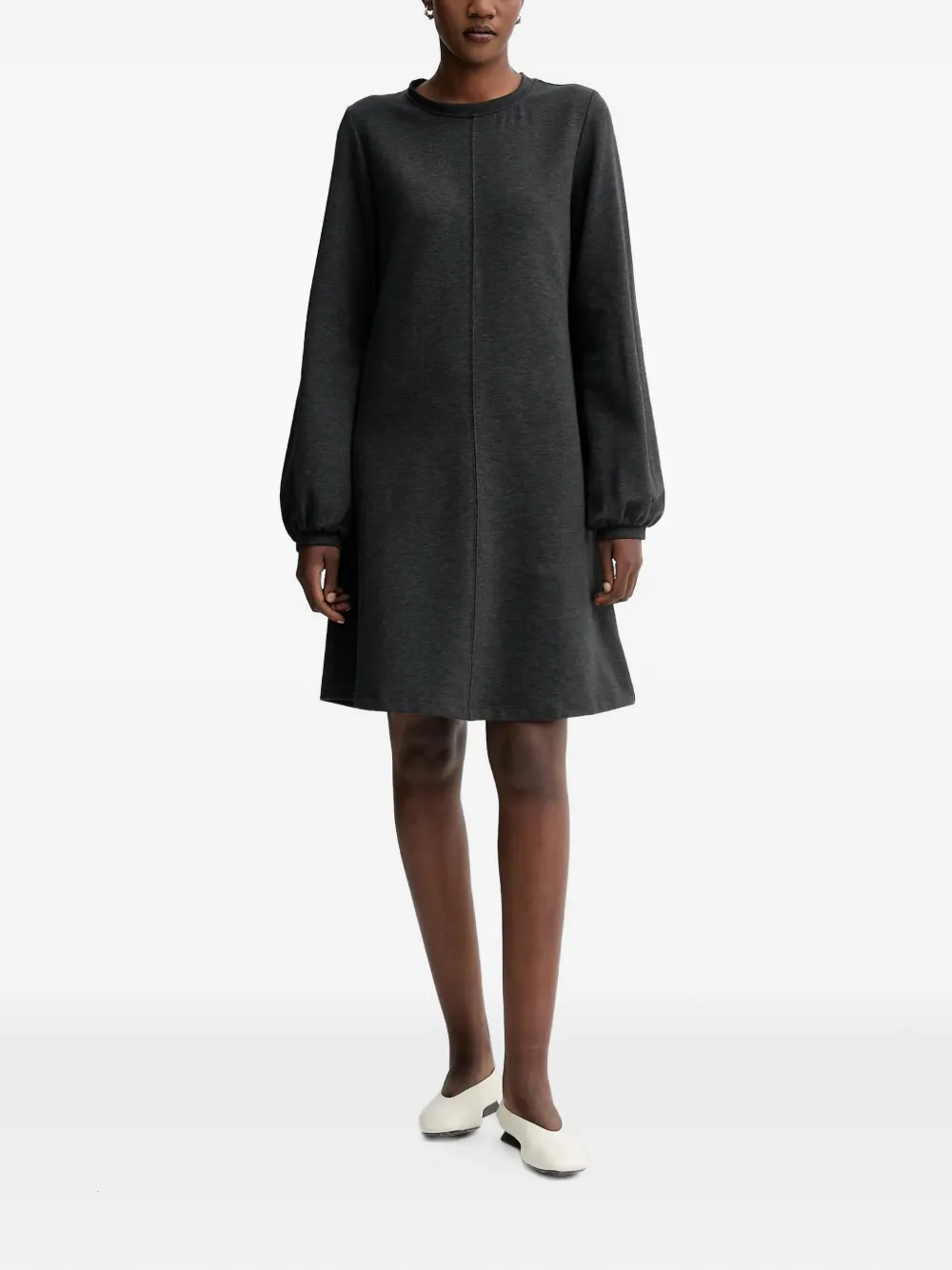 Marc O'Polo long-sleeve mini dress - Grijs