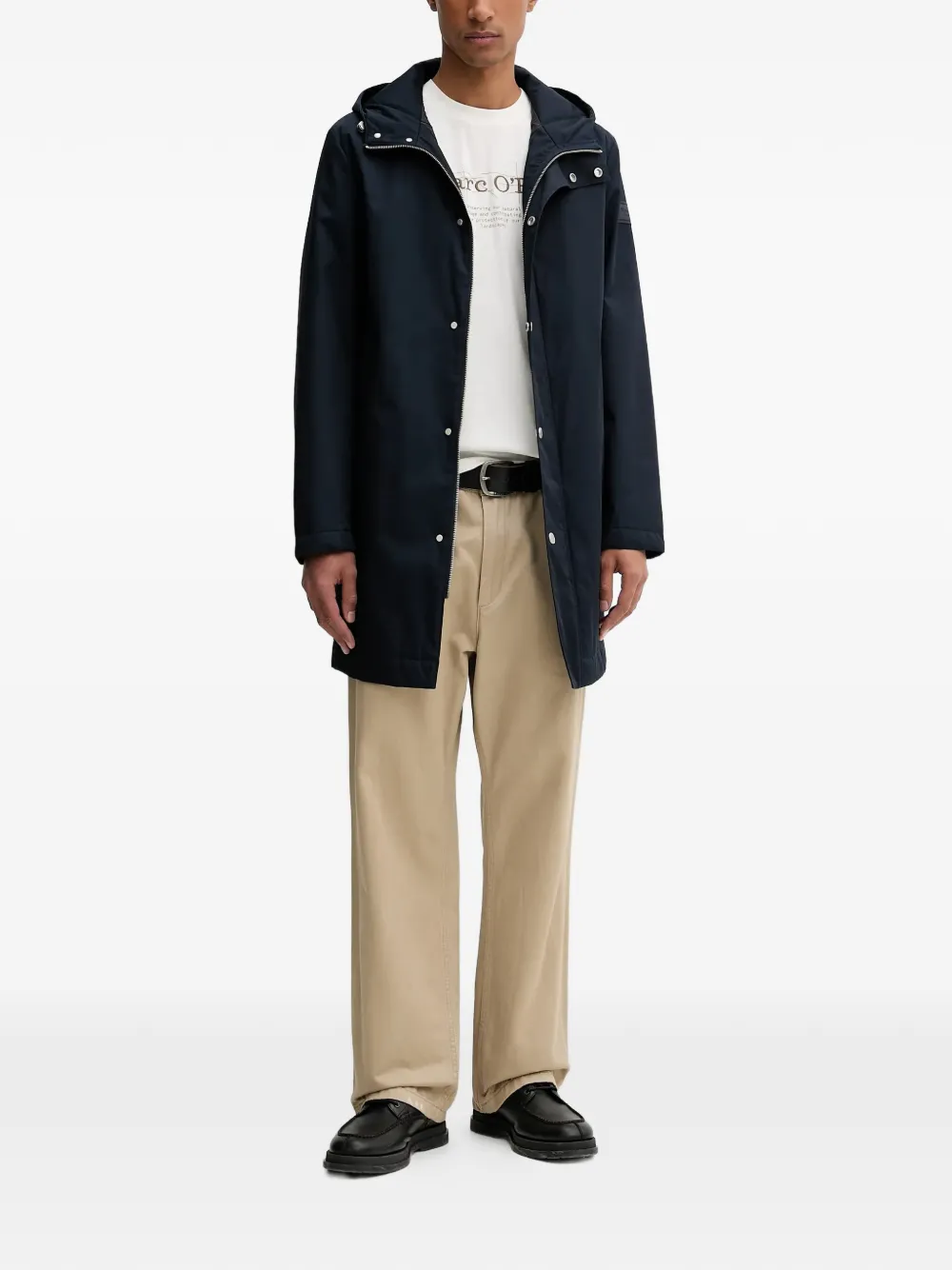 Marc O'Polo hooded button coat | Single Breasted Coats | Image 2