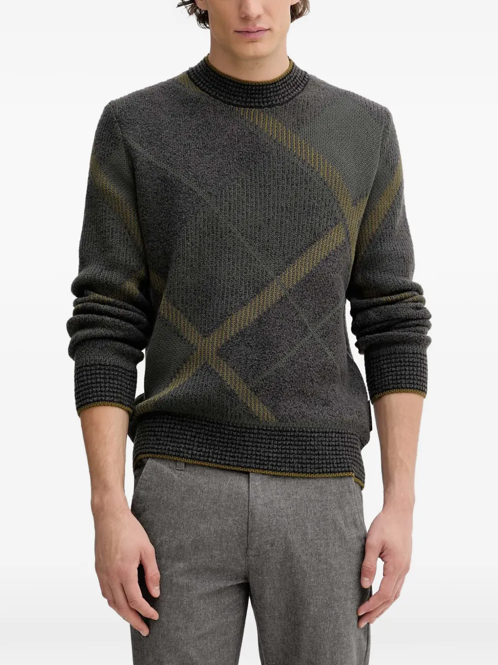 Marc O'Polo argyle-pattern sweater | gris | Image 1