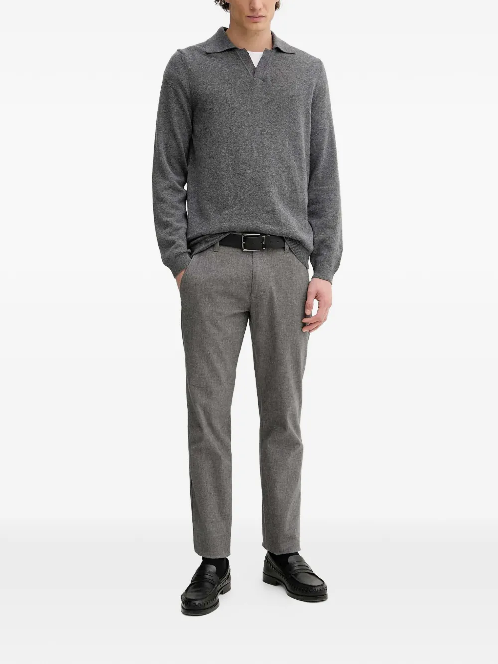 Marc O'Polo long-sleeve polo-collar sweater | Knitted Sweaters | Image 2