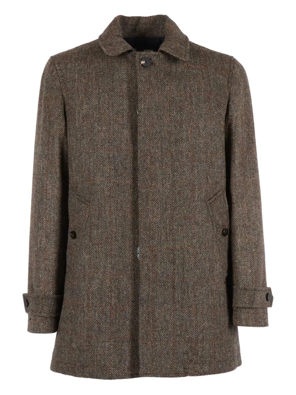 Camplin herringbone coat | Brown | Image 1