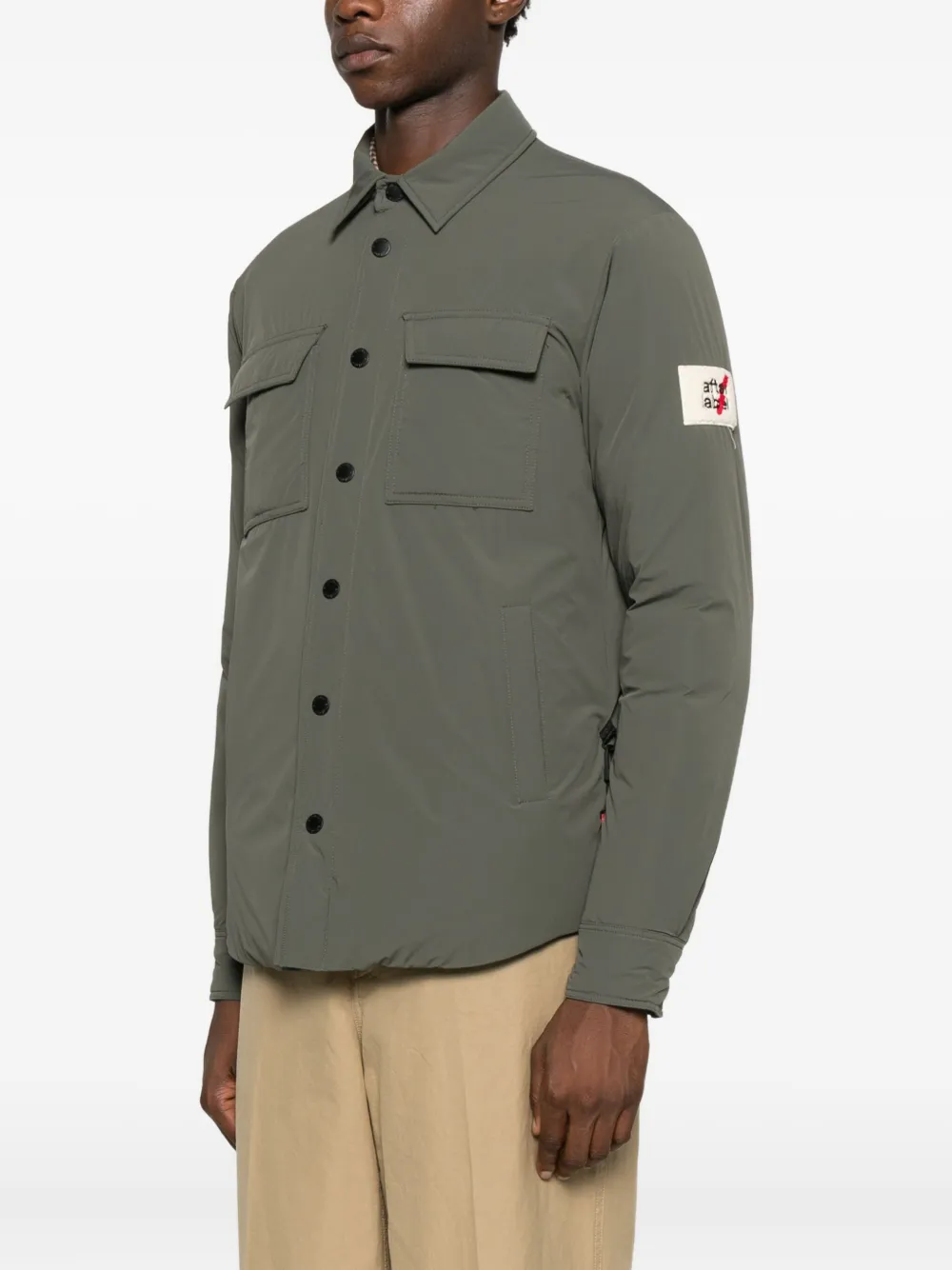 AFTER LABEL Belluno jack met knopen Grijs