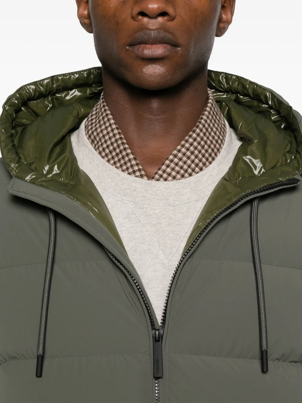 AFTER LABEL Verbier jack met capuchon Groen