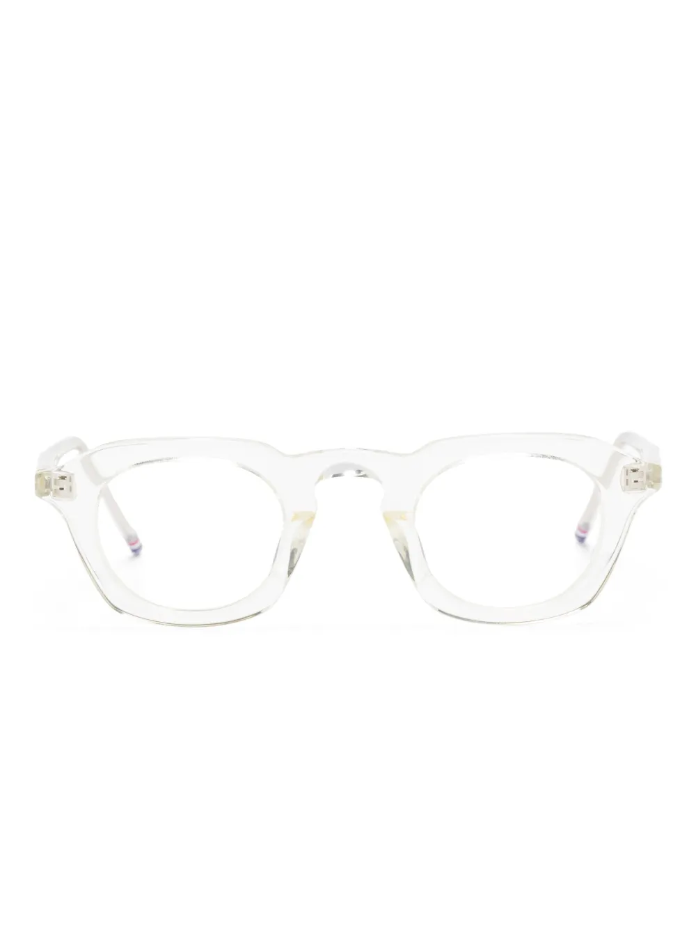 Thom Browne Eyewear transparent-frame glasses | Neutrals | Image 1