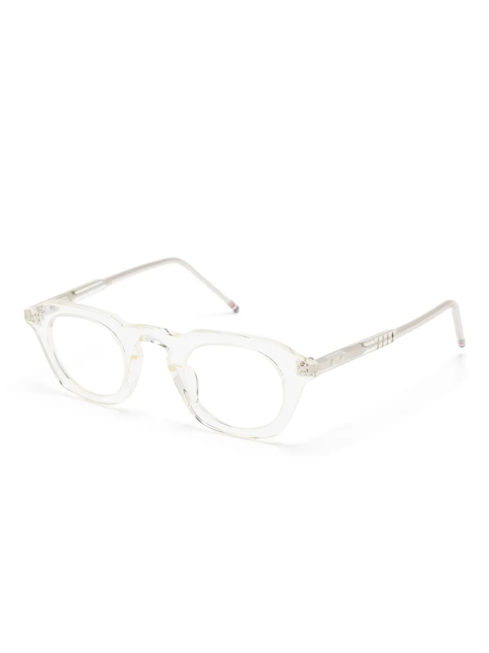 Thom Browne Eyewear transparent-frame glasses | Men | Image 2
