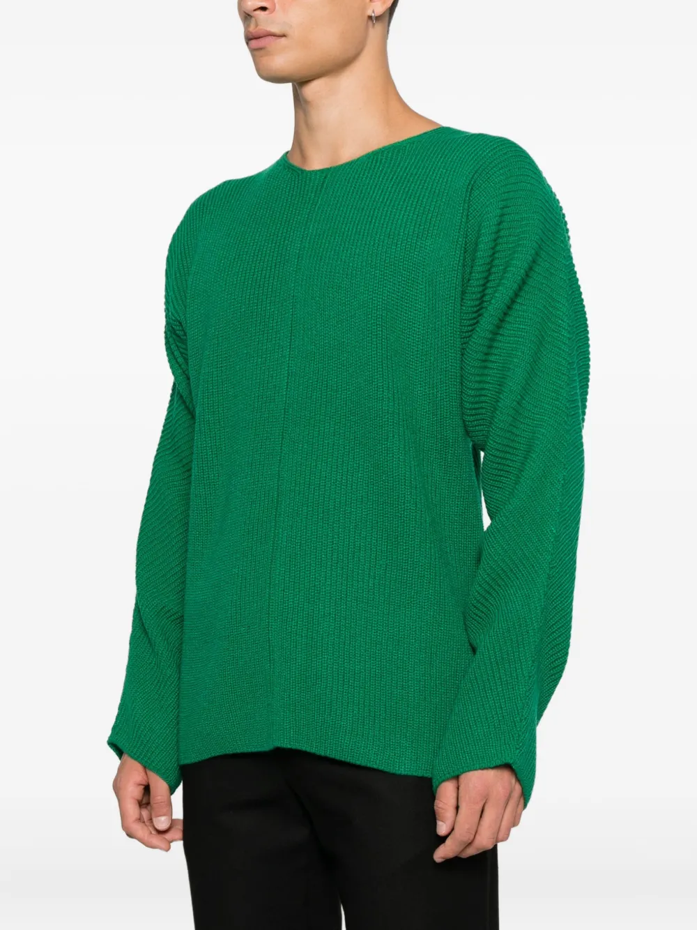 Comme Des Garçons Shirt Ribgebreide trui Groen