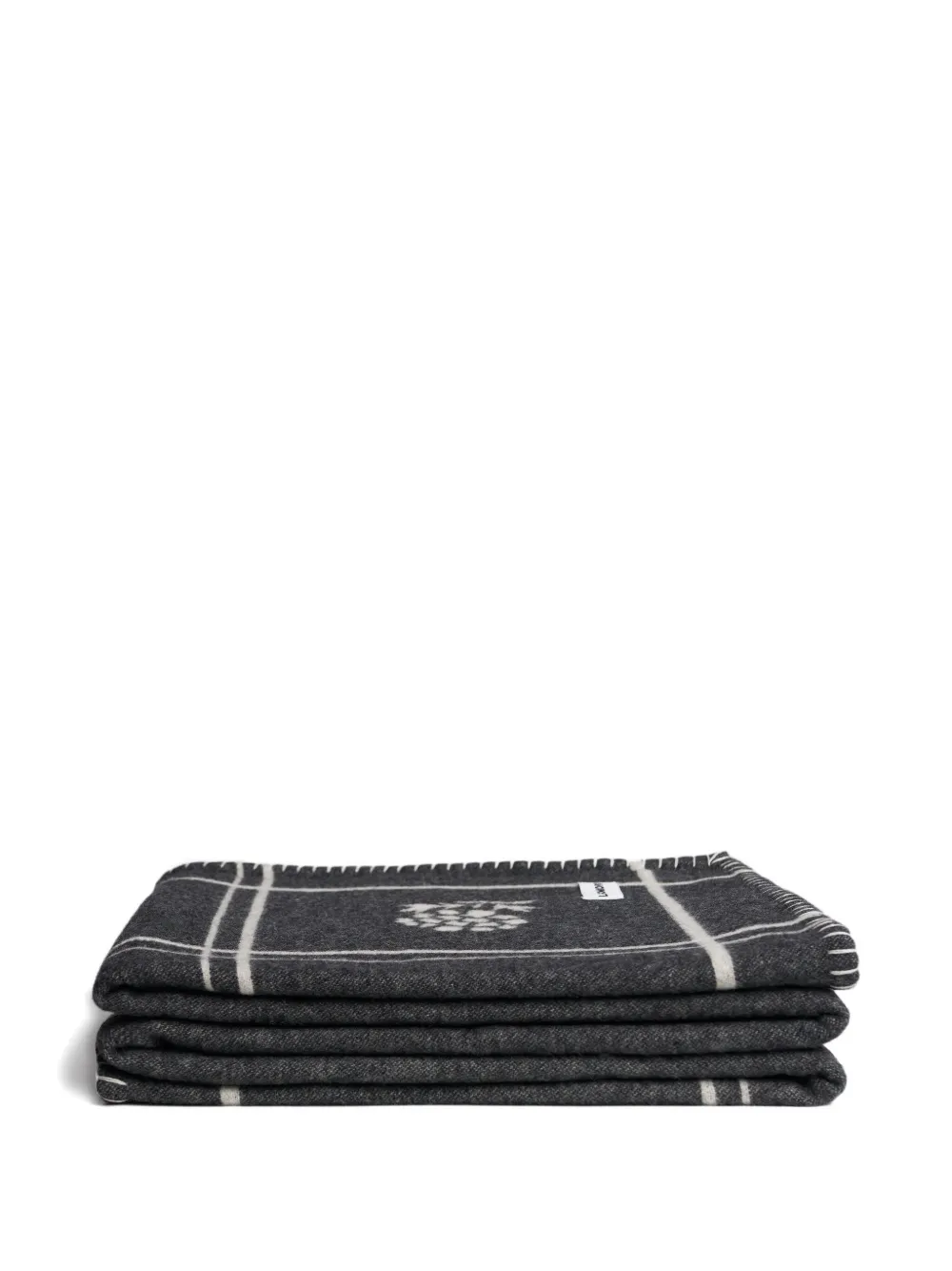 Lagomoro Joni Floral-print Blanket (200cm X 140cm) In Black