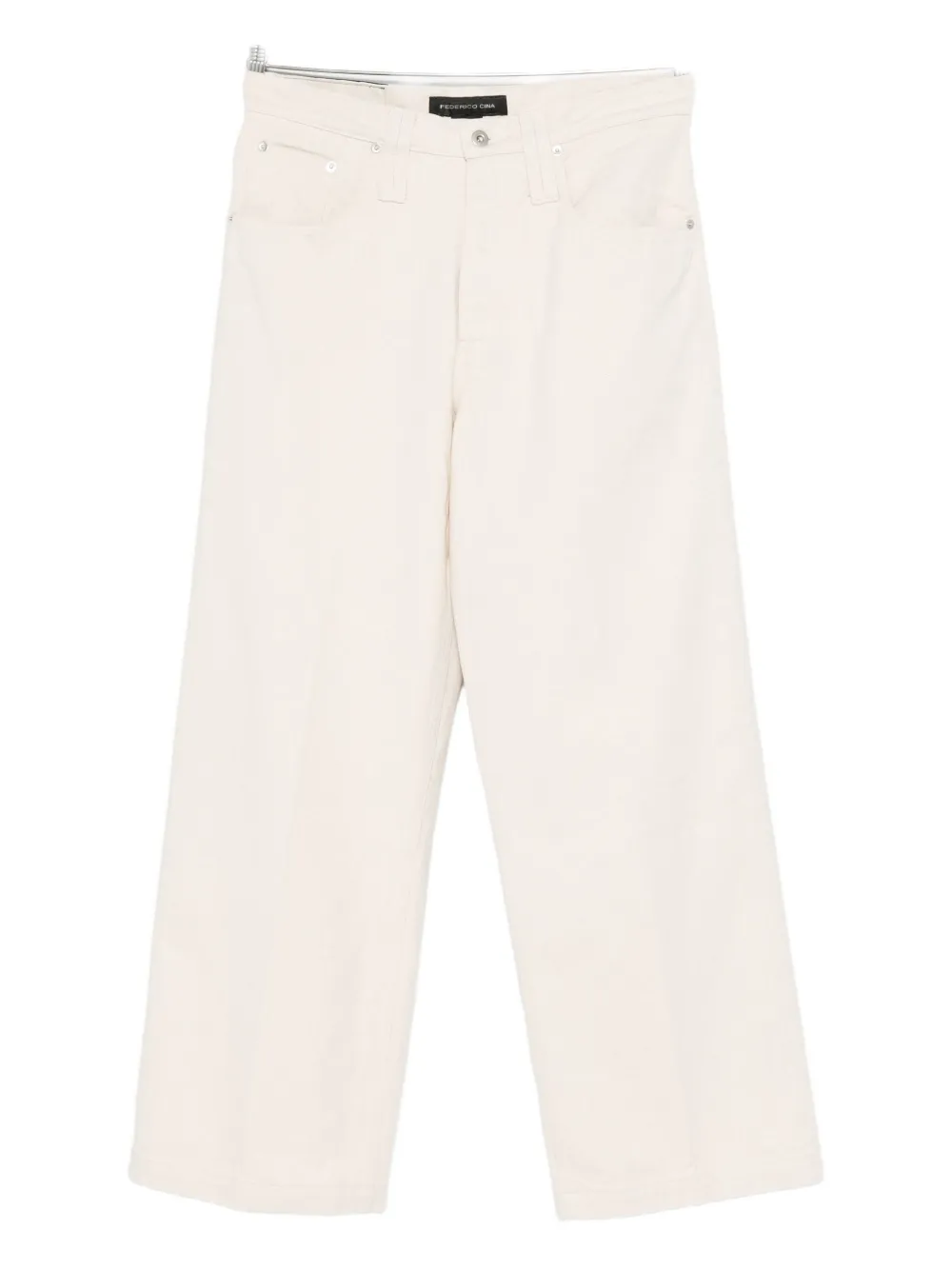 FEDERICO CINA grape-print jeans | Neutrals | Image 1