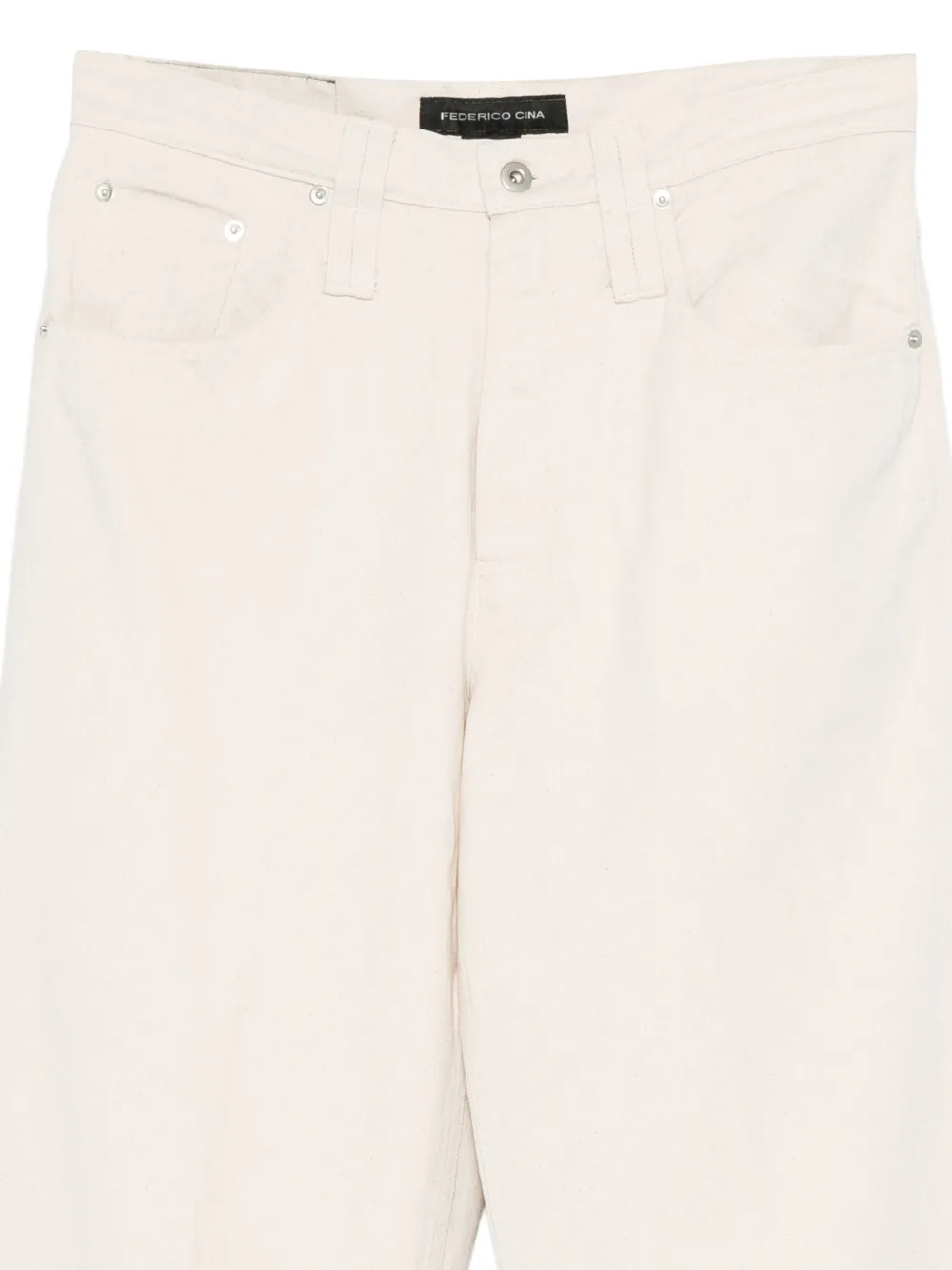  Federico Cina Grape-print Jeans - Neutrals 