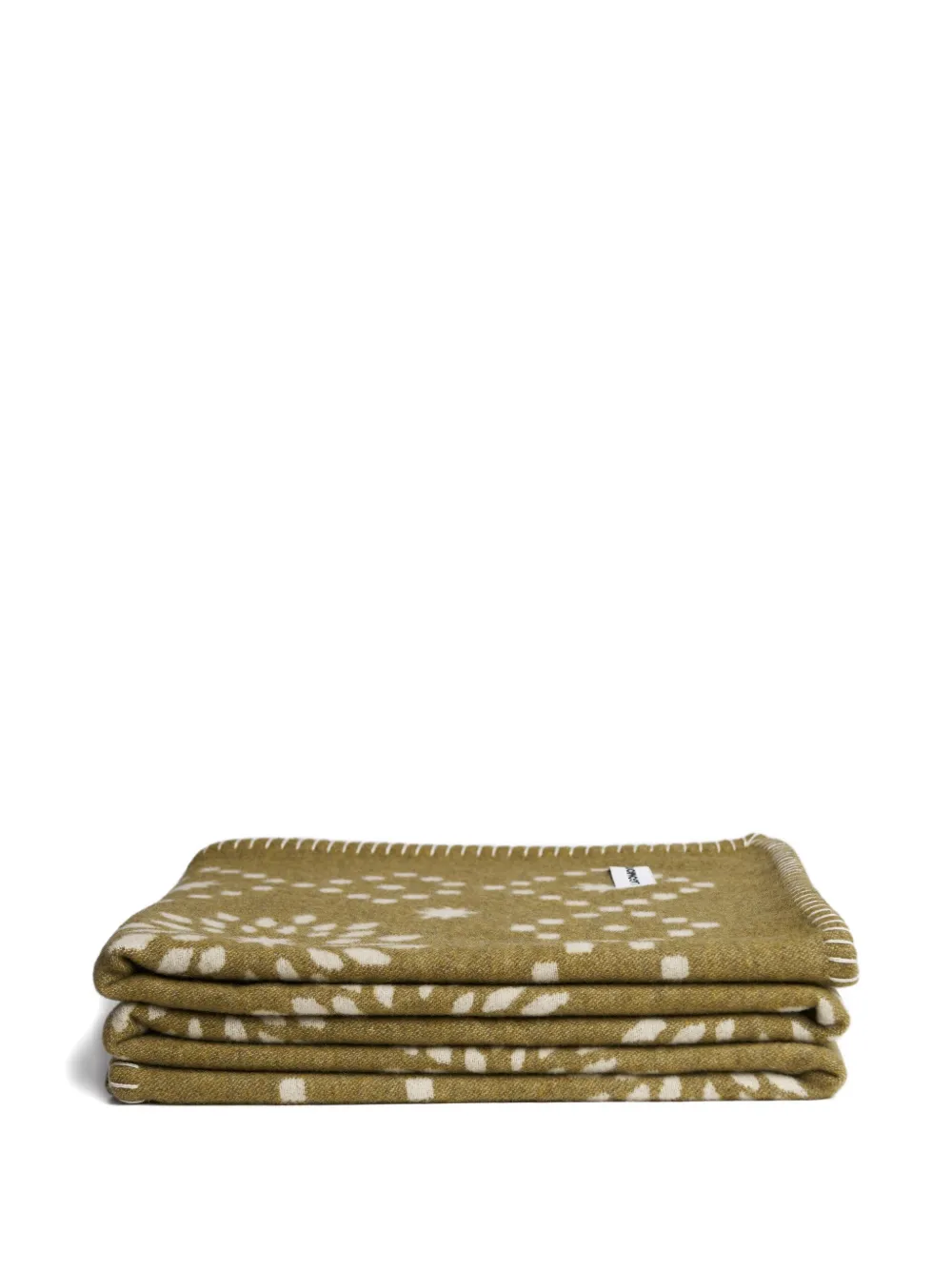 Lagomoro Olivia Jacquard Blanket (200cm X 140cm) In Green