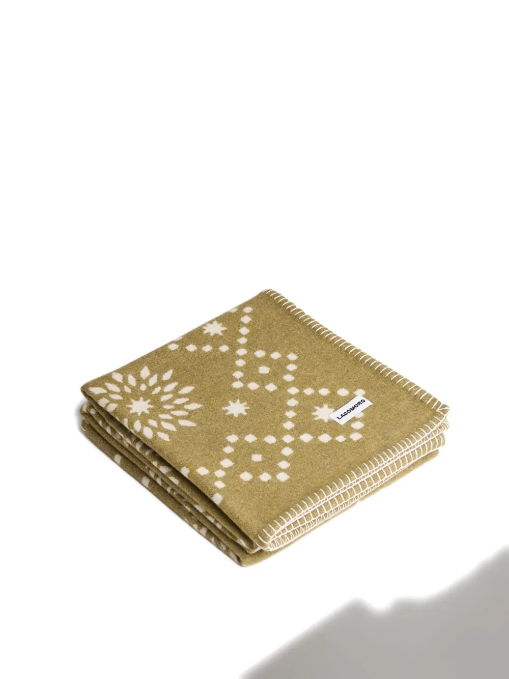 Lagomoro Olivia Jacquard Blanket (200cm X 140cm) In Green