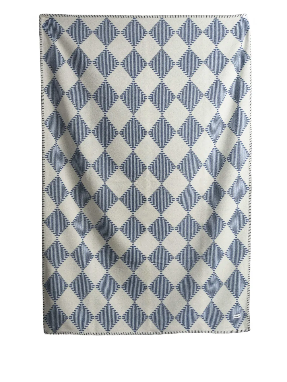 Lagomoro ARGYLE patterned blanket (200cm x 140cm) | Neutrals | Image 1