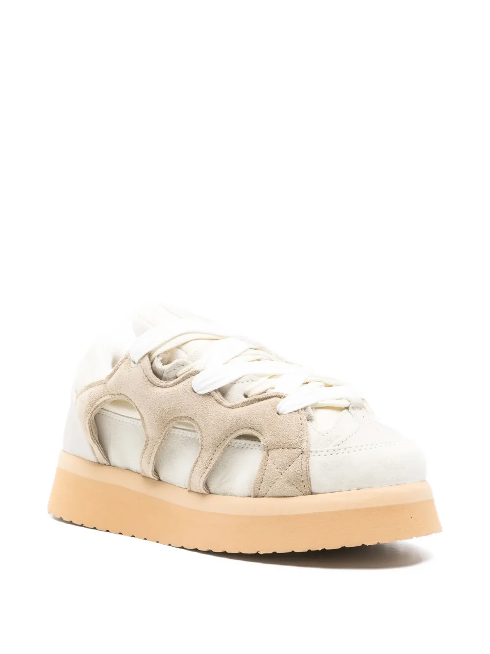 SANTHA suede sneakers Wit