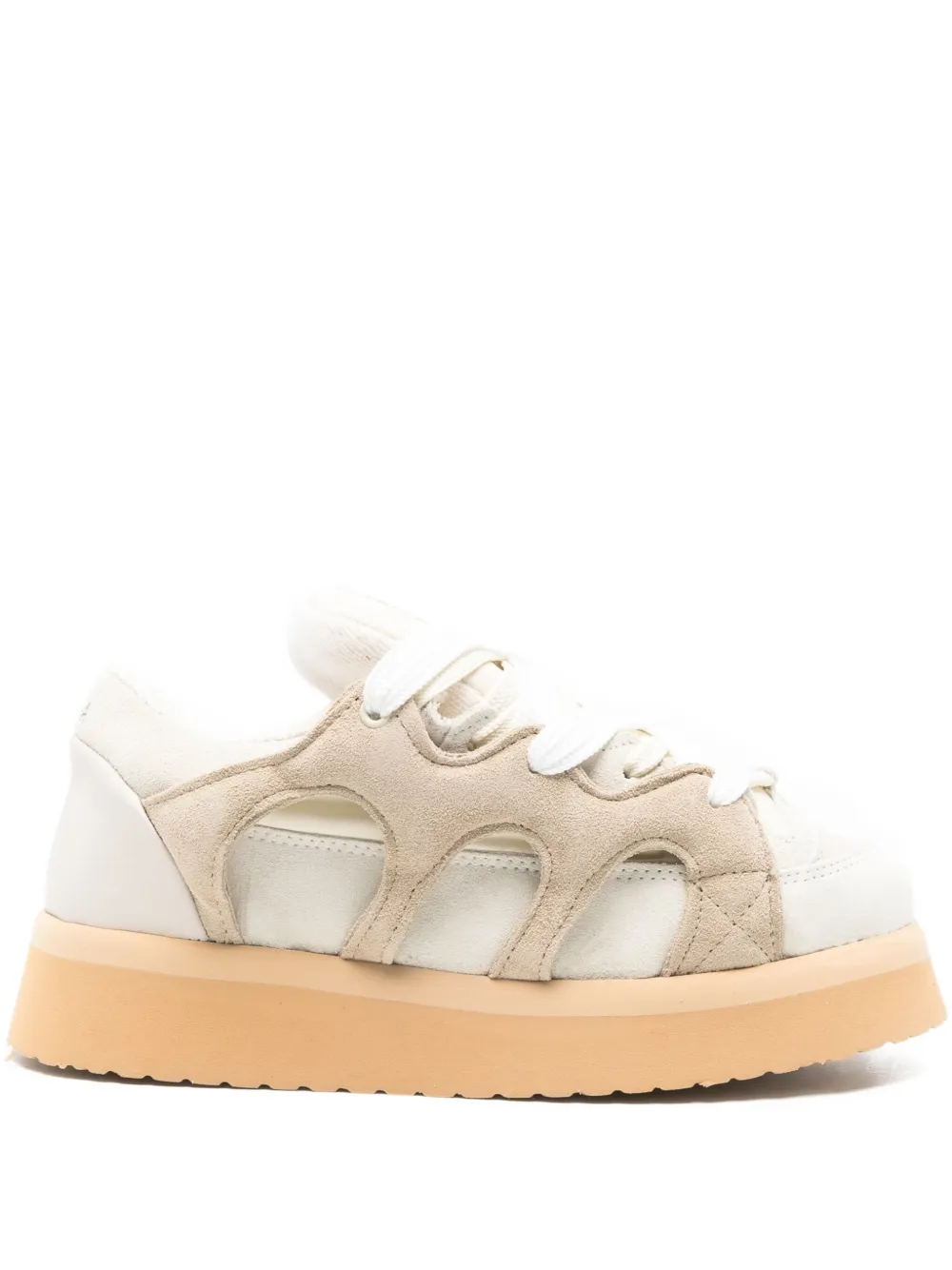 SANTHA suede sneakers Wit