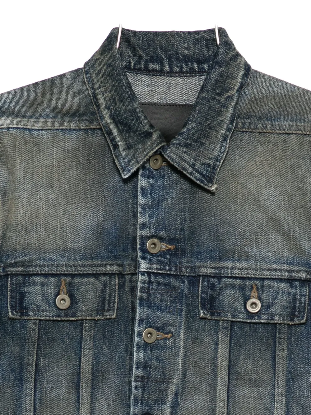 Rick Owens Drkshdw Denim Jacket In Blue