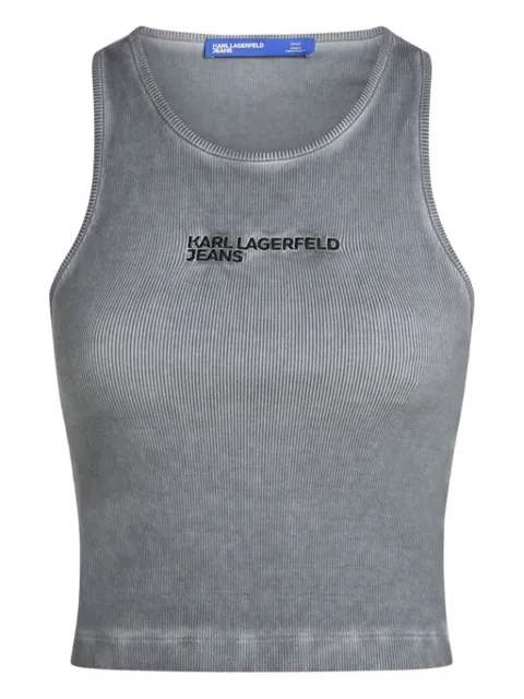 Karl Lagerfeld Jeans top tejido de canalé