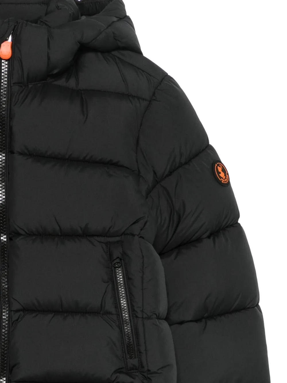 Save The Duck Giubbotto Hooded Jacket In Black