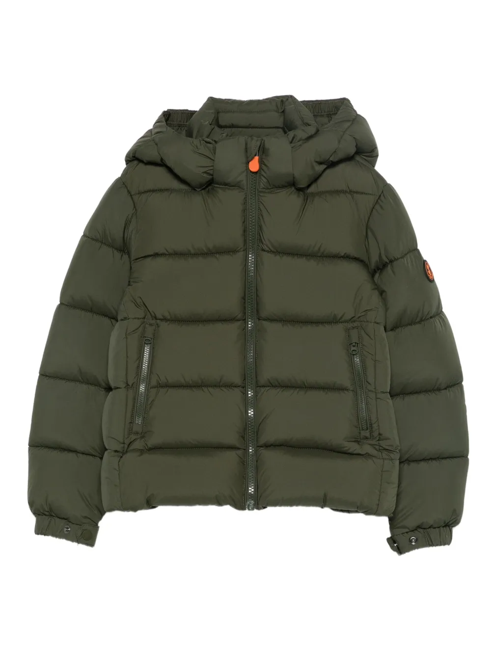 Save The Duck Kids hooded padded jacket | Green | Image 1