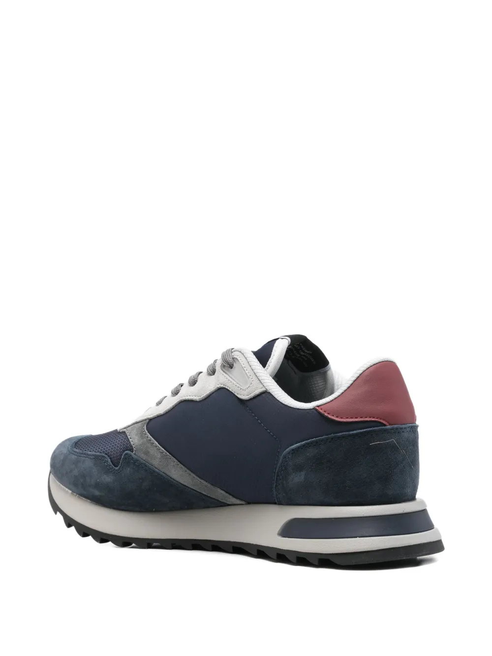 Blauer leather lace-up low-top sneakers Blauw